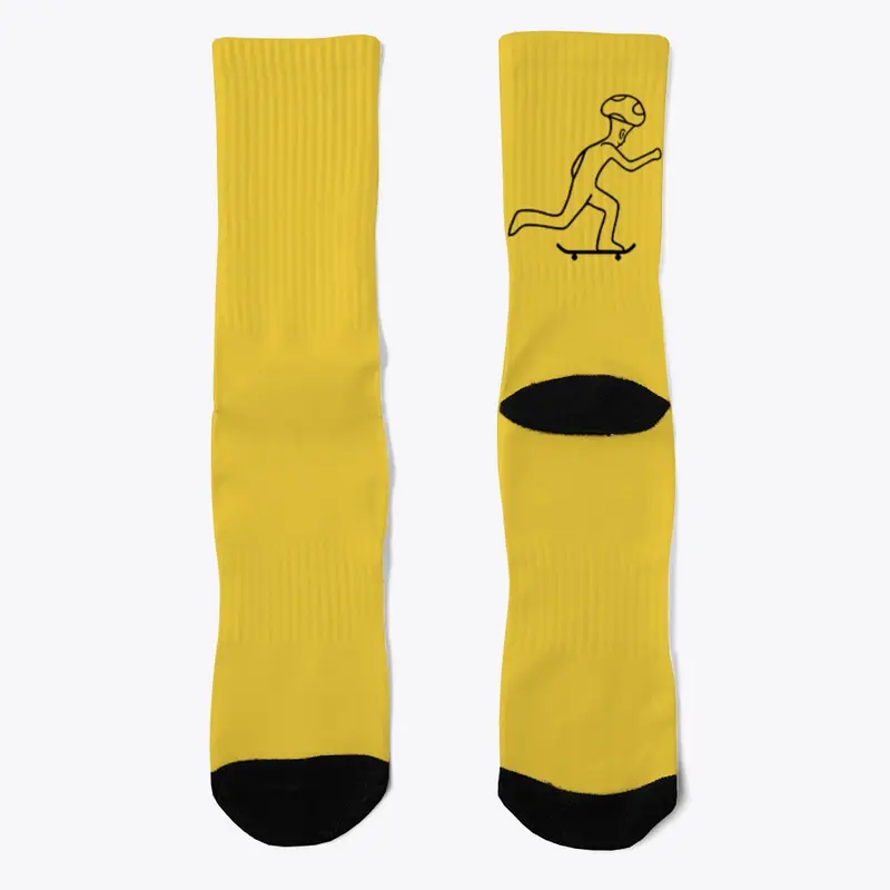 Mushroom Head Skater Crew Socks